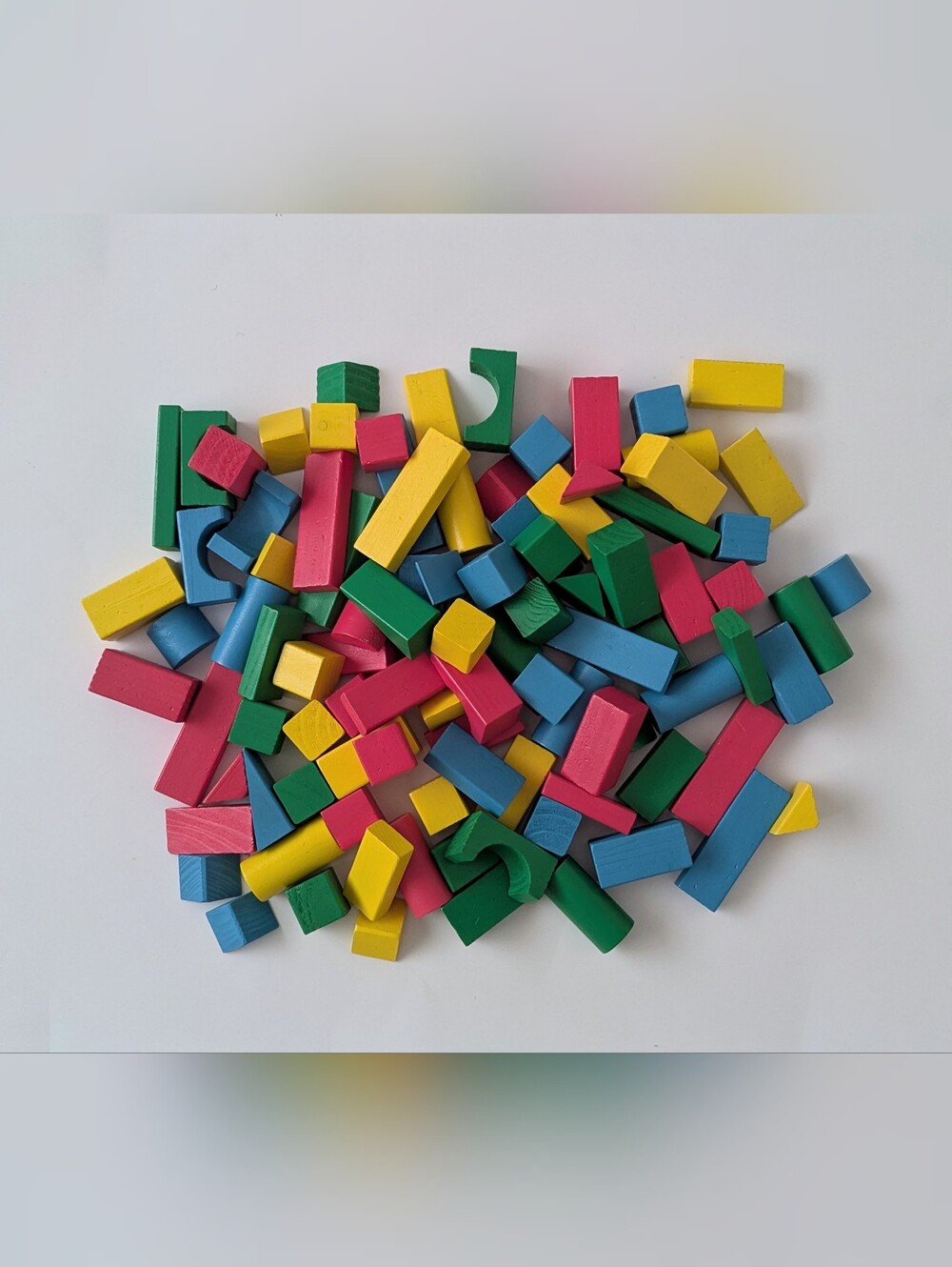 Melissa & Doug 100 Colorful Wooden Building Blocks